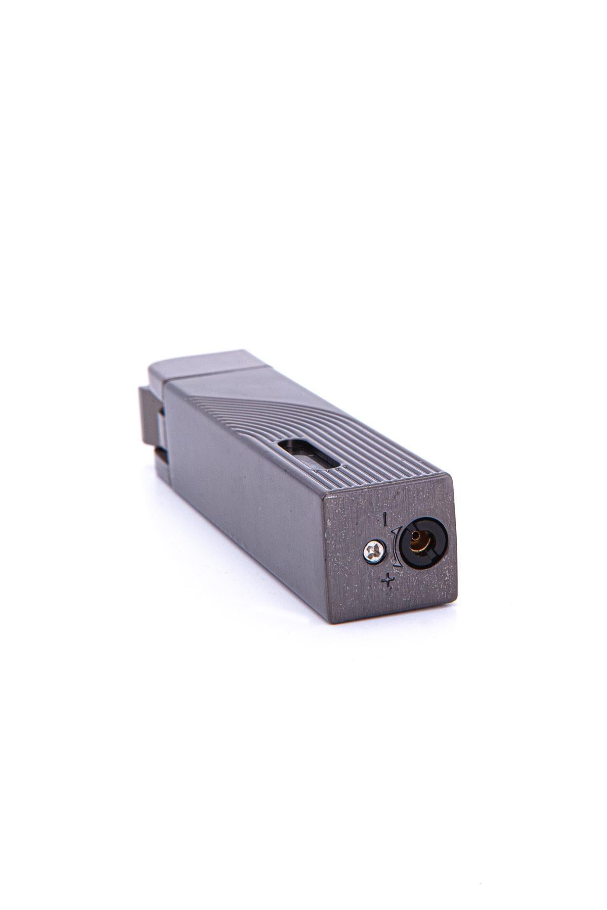 TR7300,Parmida Tek Torch Pürmüz Gunmetal İşlemeli Metal Puro Çakmağı