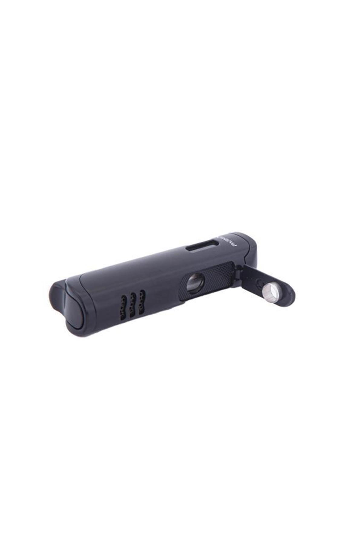 TR5877,Parmida Tek Torch Siyah Puro Çakmağı