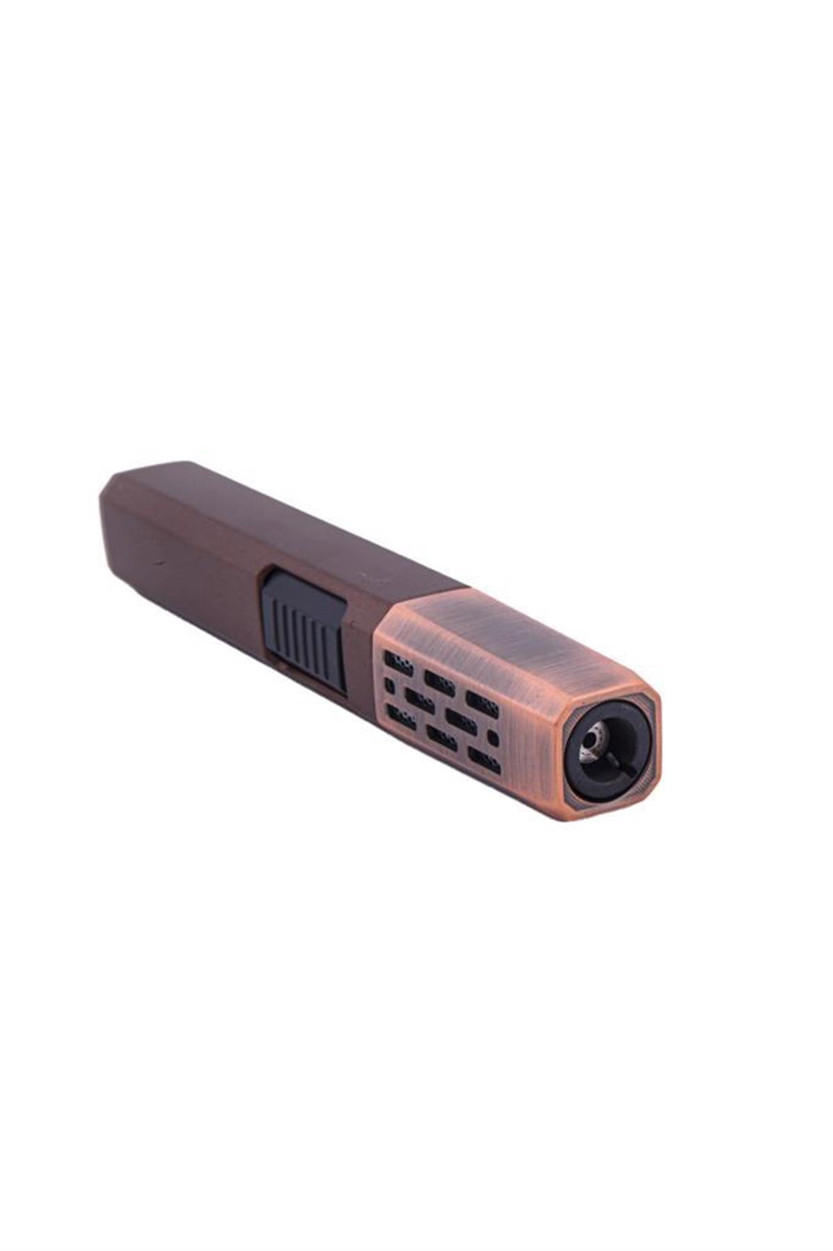 TR6004,Parmida Tek Torch Bronz Masa Tipi Puro Çakmağı