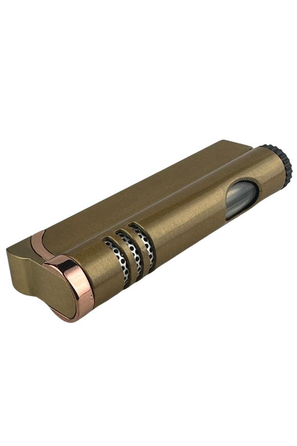 TR7317,Parmida Tek Torch Pürmüz Gold Metal Puro Çakmağı