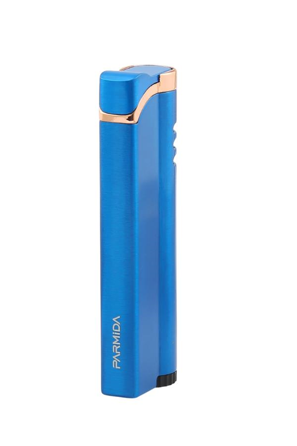 TR7319,Parmida Tek Torch Pürmüz Mavi Metal Puro Çakmağı