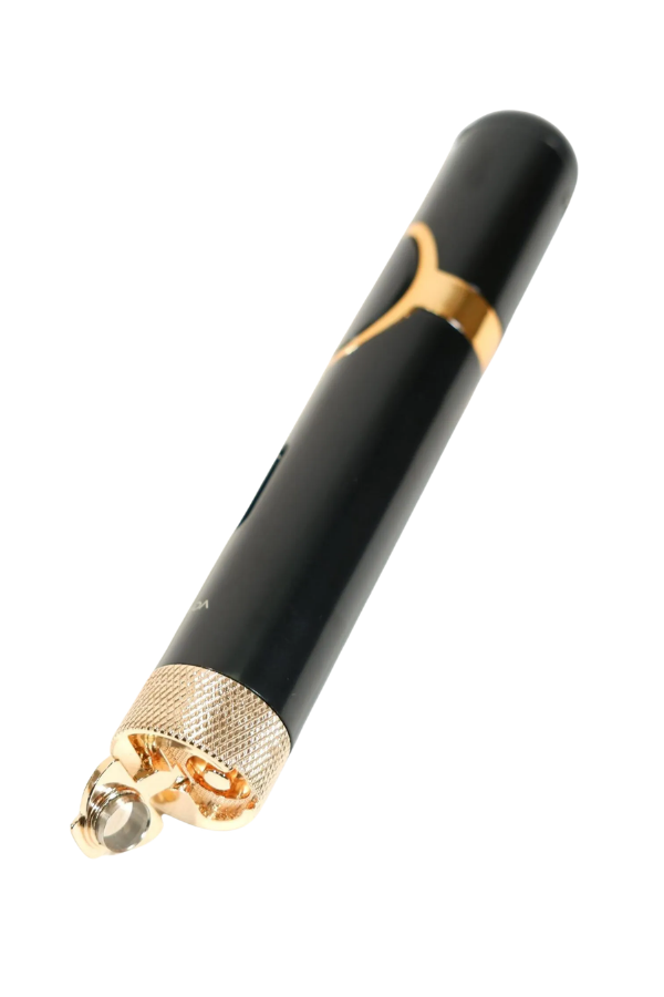TR10037,Parmida Tek Torch Pürmüz Siyah Gold Delici Sehpahlı Metal Puro Çakmağı