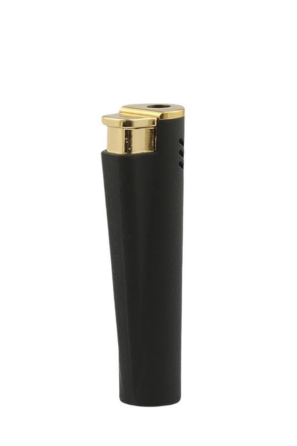 TR7284,Parmida Tek Torch Pürmüz Siyah Metal Puro Çakmağı