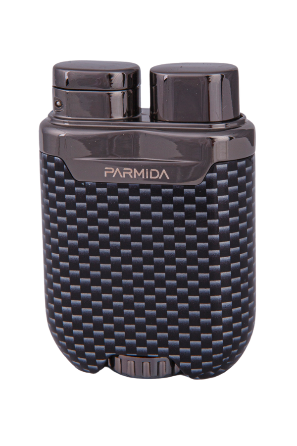 TR7895,Parmida Tek Torch Pürmüz Karbon Desenli Gunmetal Metal Puro Çakmağı