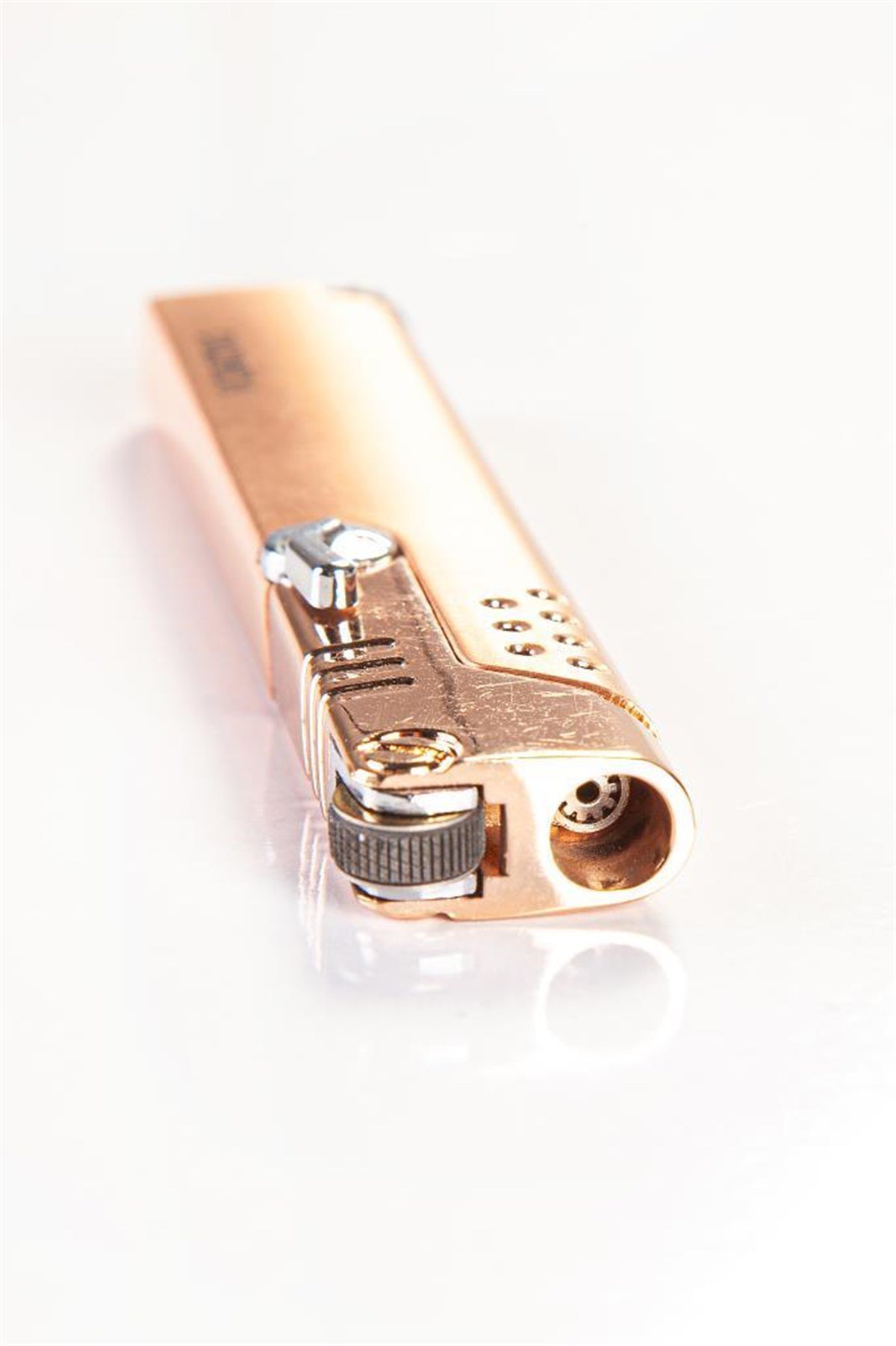 TR2387,Parmida Tek Torch Bronz Puro Çakmağı