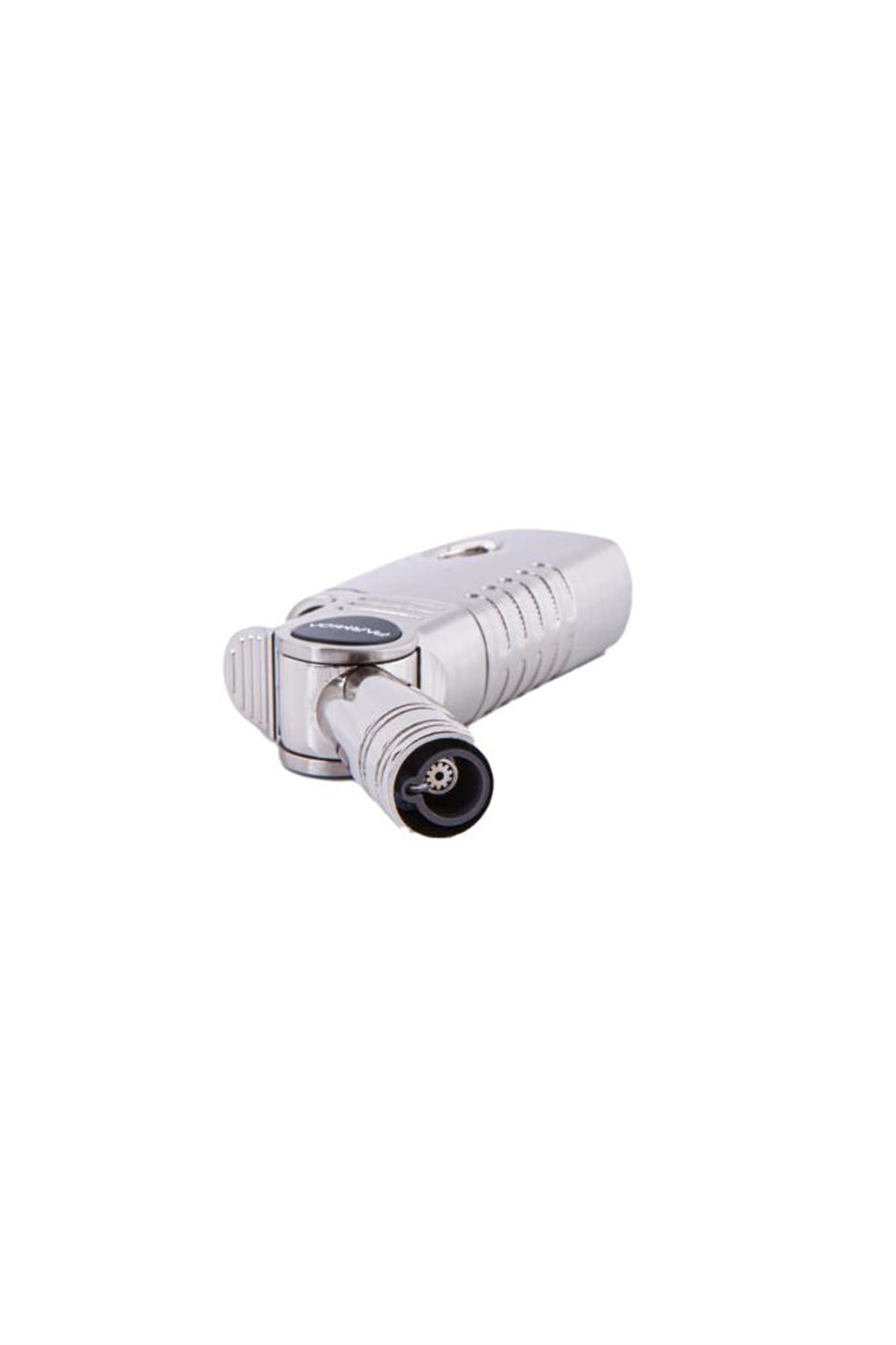 TR4677,Parmida Tek Torch Gümüş Oynar Başlıklı Masa Tipi Puro Çakmağı