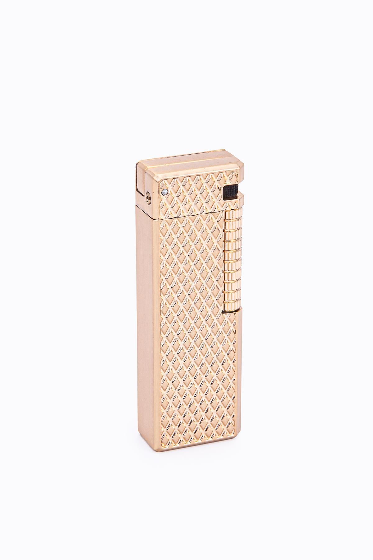 TR7214,Parmida Gold İşlemeli Soft Flame Metal Çakmak