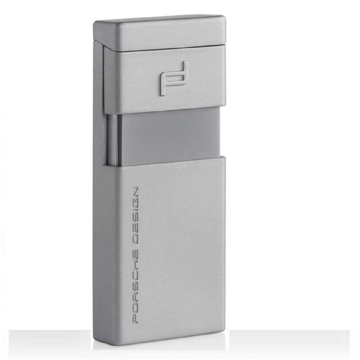 TR2178,Porsche Design Tek Torch Gümüş Puro Çakmağı