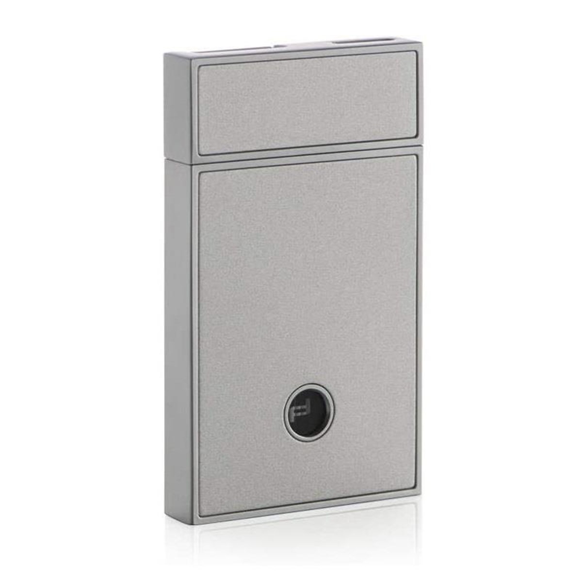 TR2798,Porsche Design Düz Alev Mat Gümüş Puro Çakmağı