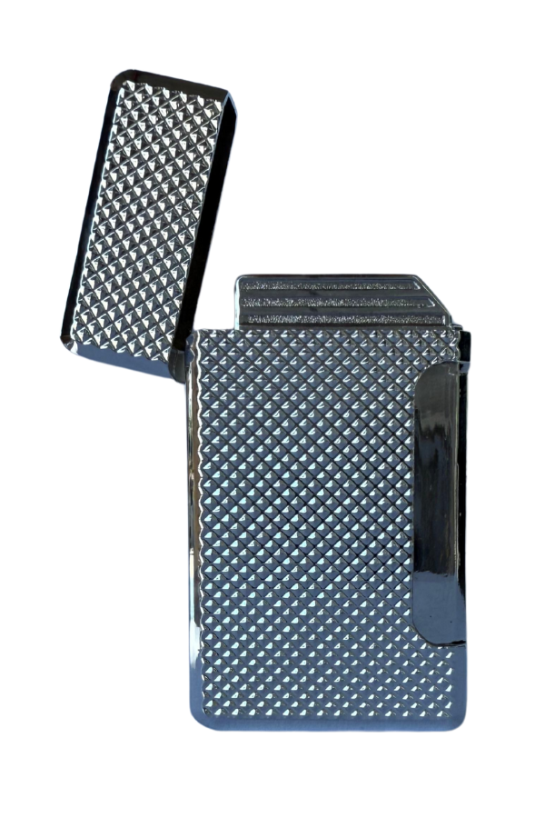 TR8677,Premium Quality Tek Torch Pürmüz Gümüş Puro Çakmağı