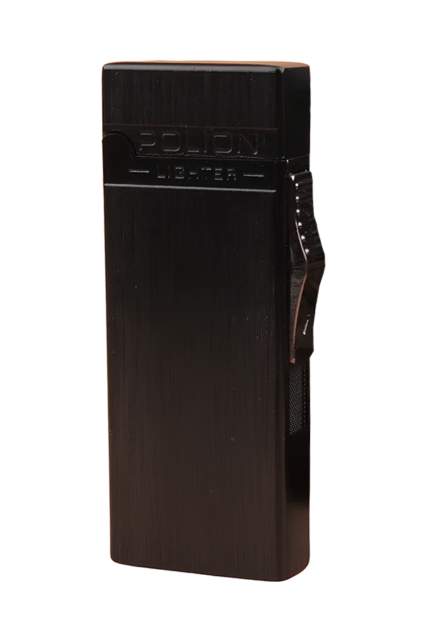 TR8668,PremiumQuality Fırçalı Siyah Metal Benzinli Çakmak