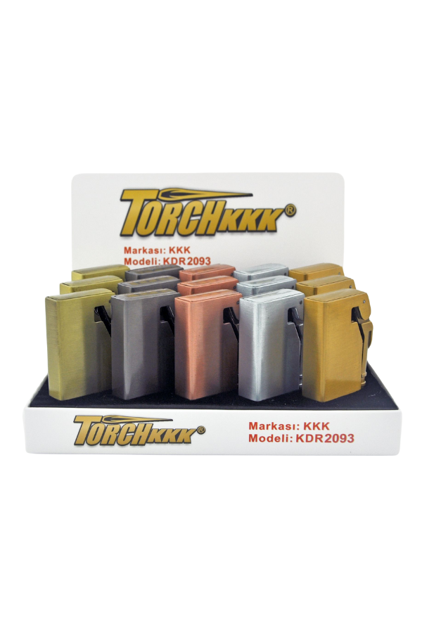 TR8088,PremiumQuality Gümüş Tek Torch Pürmüz Metal Puro Çakmağı