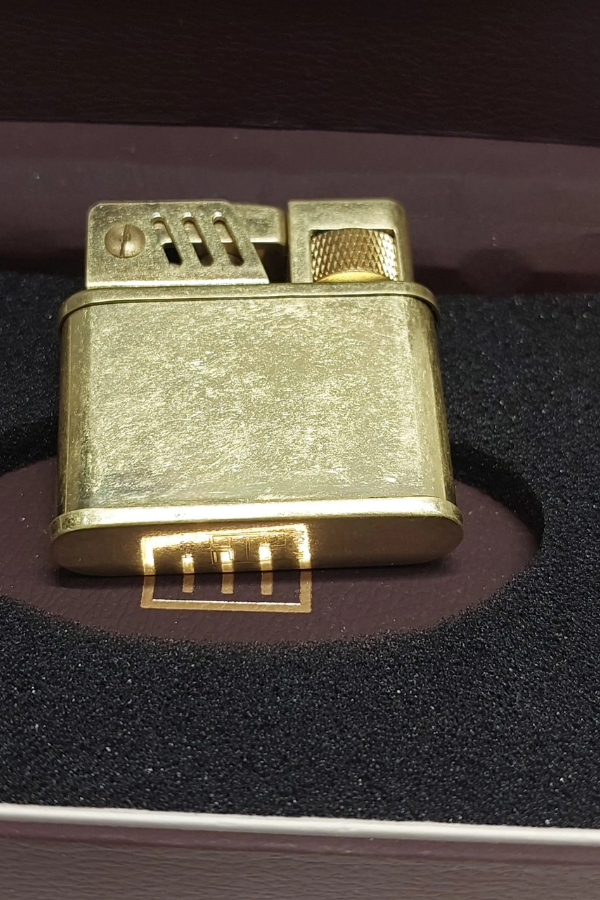 TR8671,PremiumQuality Fırçalı Gold Metal Soft Flame Çakmak