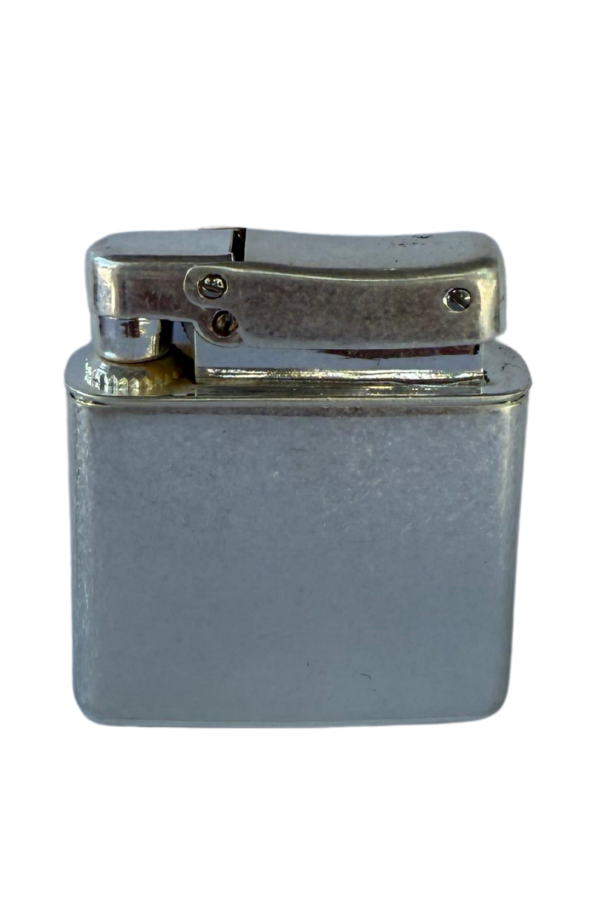 TR8612,Promise Tek Alevli Fırçalı Gümüş Metal Benzinli Çakmak