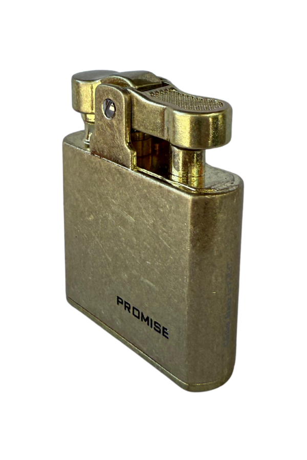 TR8597,Promise Fırçalı Gold Tek Alevli Benzinli Çakmak