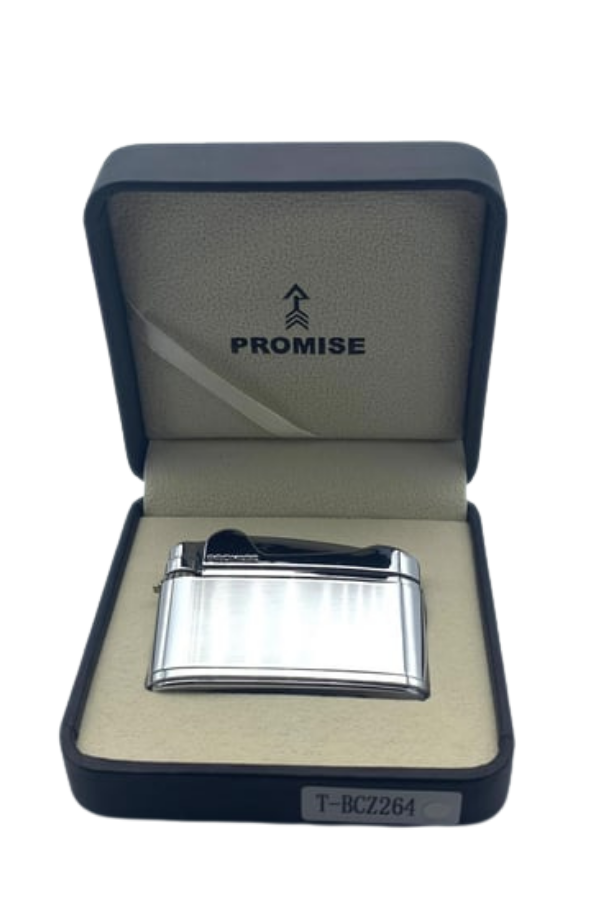 TR8644,Promise Soft Flame Gümüş Metal Çakmak
