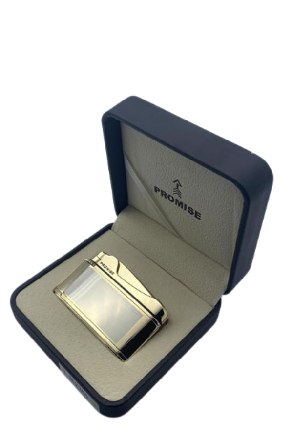 TR8643,Promise Soft Flame Gold Metal Çakmak