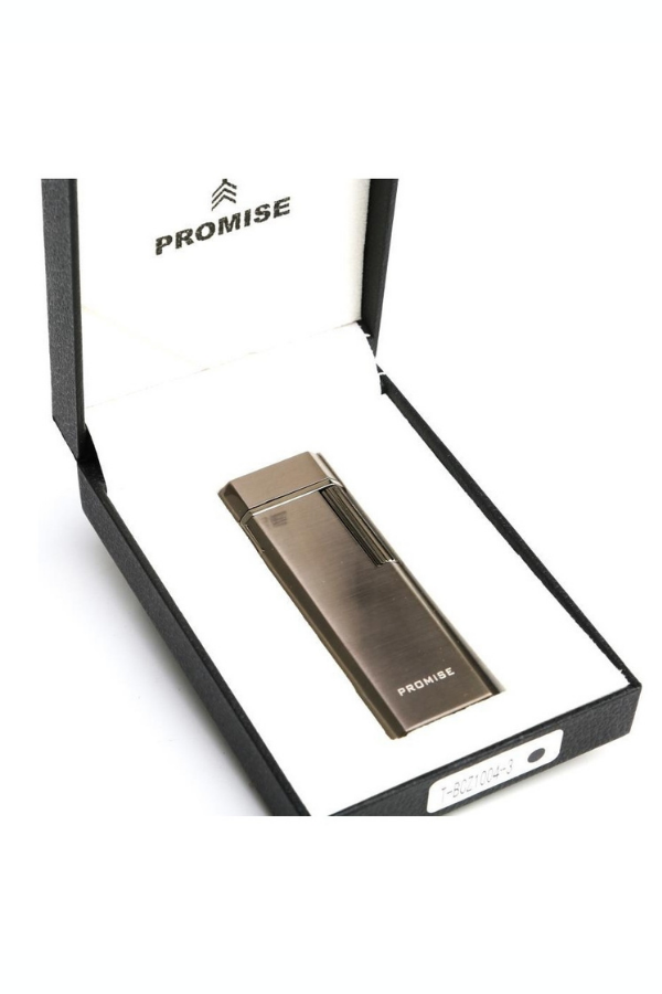 TR8622,Promise Twiggy Fırçalı Gold Metal Soft Flame Çakmak