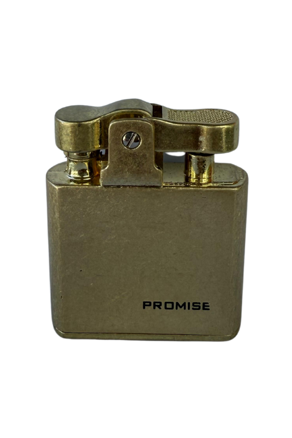 TR8597,Promise Fırçalı Gold Tek Alevli Benzinli Çakmak