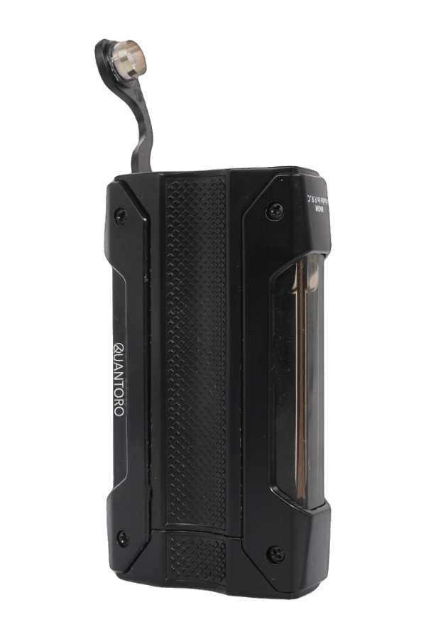 TRZ1028,Quantoro Tek Torch Pürmüz Siyah Metal Puro Çakmağı