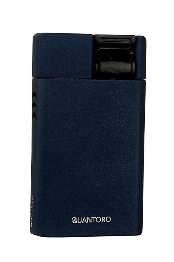 TRZ1003,Quantoro Tek Torch Pürmüz Lacivert Metal Puro Çakmağı