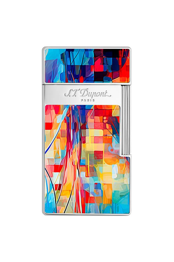 TR7493,S.T. Dupont Biggy Lacquered Graff'ty Çok Renkli Puro Çakmağı 25024