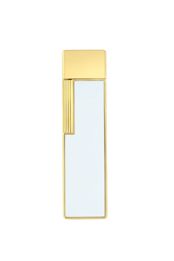 TR9115,S.T. Dupont Twiggy Beyaz-Gold Puro Çakmağı 30031