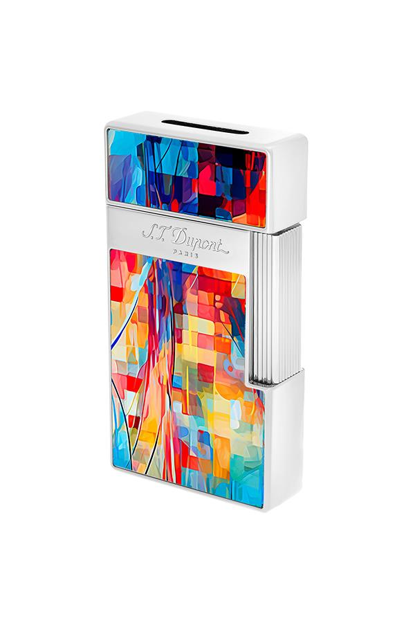 TR7493,S.T. Dupont Biggy Lacquered Graff'ty Çok Renkli Puro Çakmağı 25024