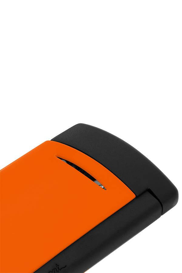 TR7483,S.T. Dupont Minijet Lacquered Neon Turuncu Puro Çakmağı 10869