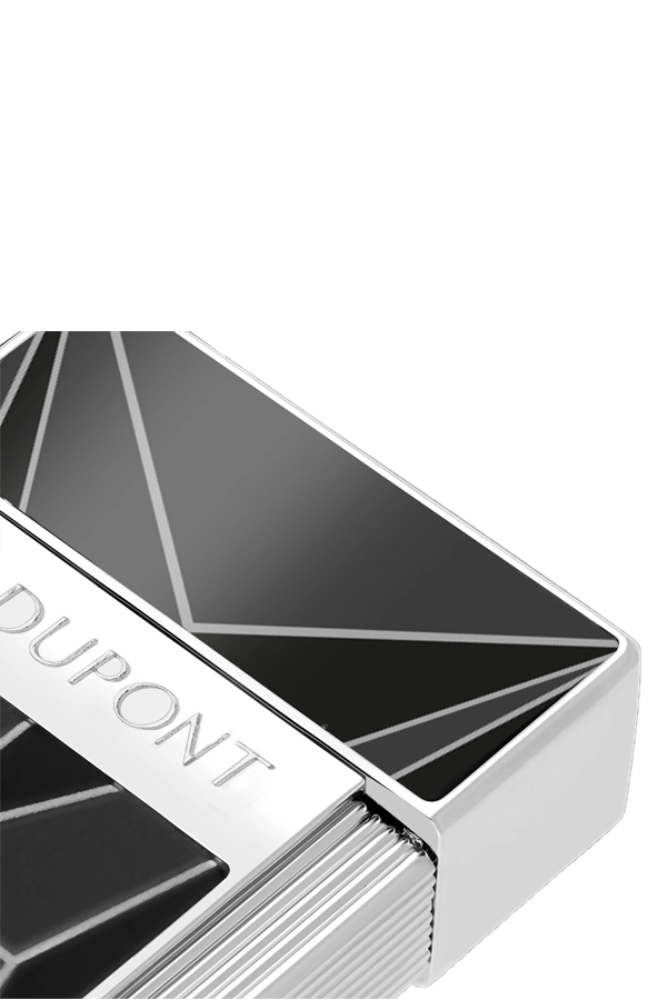 TR9141,S.T. Dupont Biggy Fire x Siyah-Krom Puro Çakmağı 25077