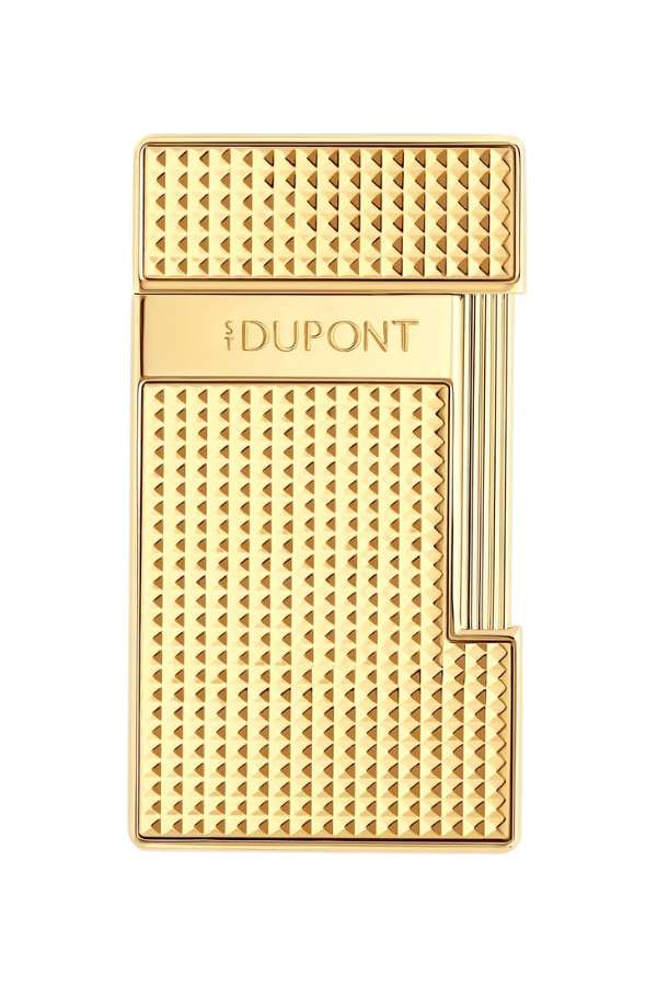 TR8435,S.T. Dupont Slimmy Golden Diamond Head Puro Çakmağı 28119
