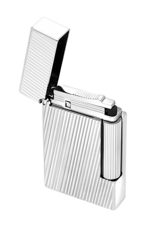 TR6781,S.T. Dupont Initial Diagonal Gümüş Puro Çakmağı 20830