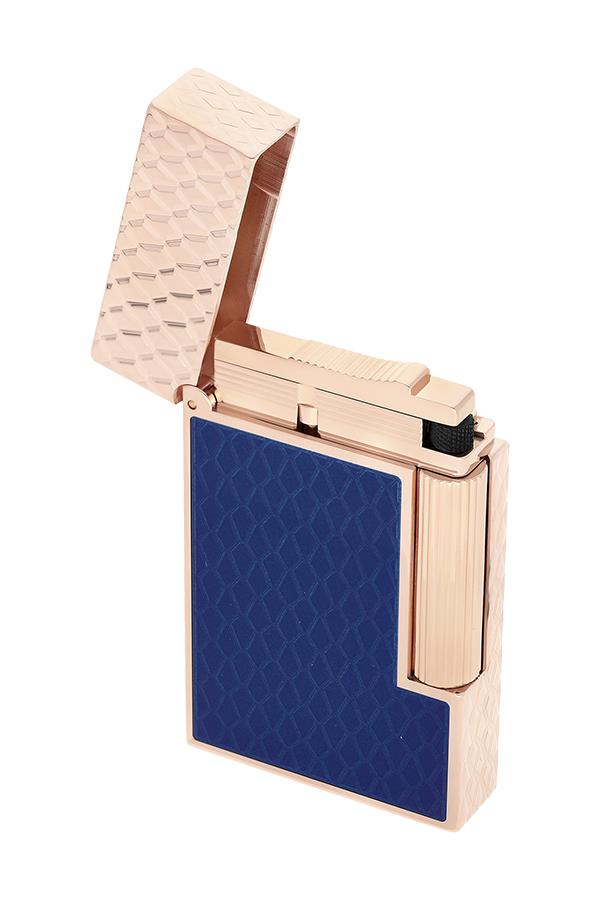 TR6785,S.T. Dupont Ligne 2 Mavi-Gold Puro Çakmağı 16632