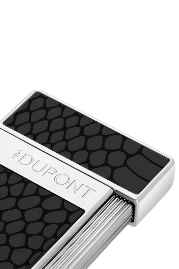 TR8434,S.T. Dupont Lacquered Slimmy Siyah Puro Çakmağı 28076