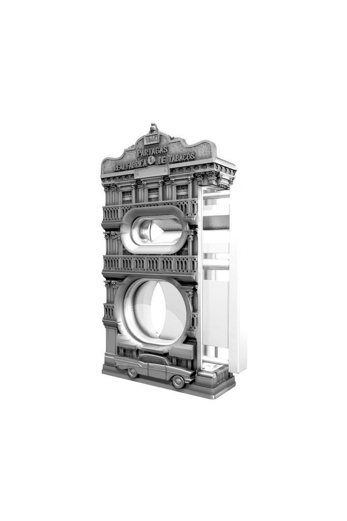 TR6616,S.T. Dupont Partagas Le Grand Çakmak - Düz & V Kesici - Kol Düğmesi Premium Paladyum Set