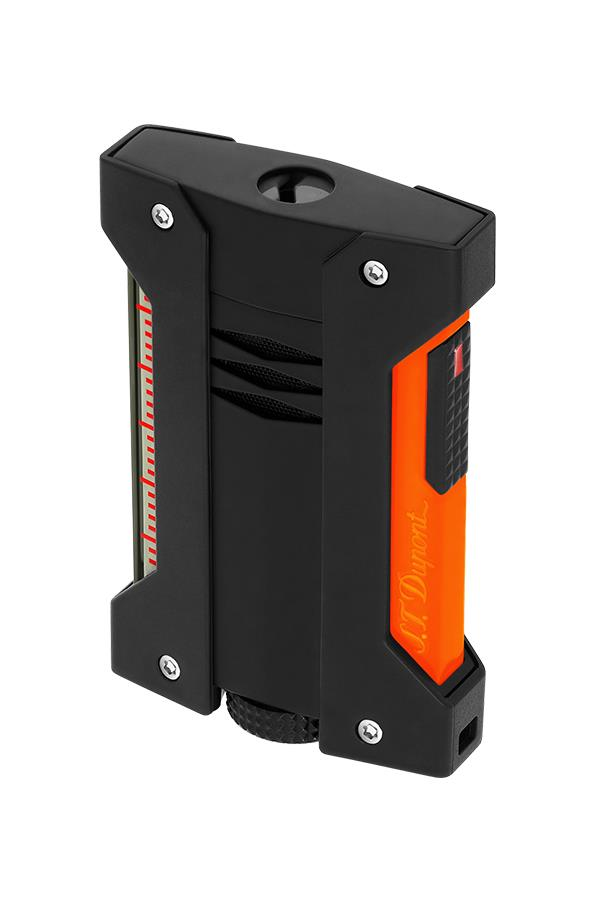 TR7492,S.T. Dupont Defi Extreme Neon Turuncu-Siyah Tek Torch Puro Çakmağı 21419
