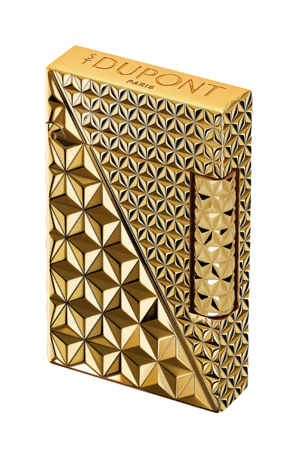 TR8694,S.T. Dupont Ligne 2 Çift Soft Alev Fire X Gold Puro Çakmağı C16646