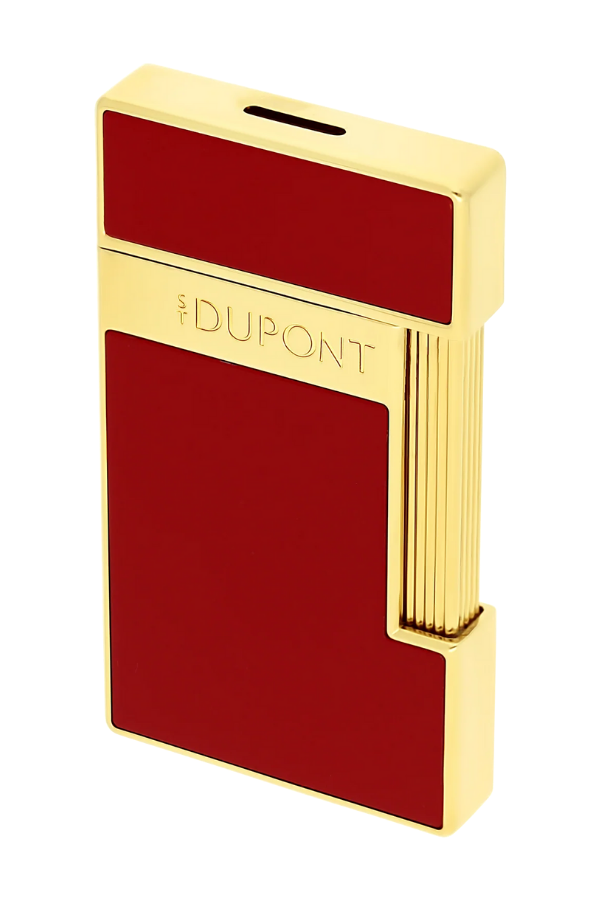 TR8437,S.T. Dupont Lacquered Slimmy Kırmızı Puro Çakmağı 28030