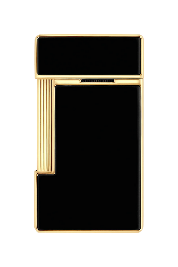 TR8439,S.T. Dupont Lacquered Slimmy Siyah Puro Çakmağı 28222