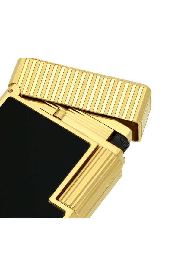 TR9147,S.T. Dupont Ligne 1 Gold-Siyah Puro Çakmağı 14120