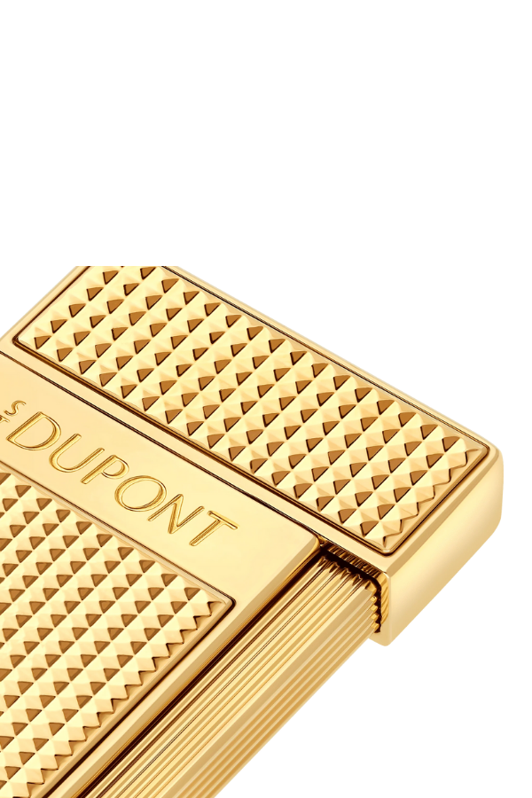 TR8435,S.T. Dupont Slimmy Golden Diamond Head Puro Çakmağı 28119