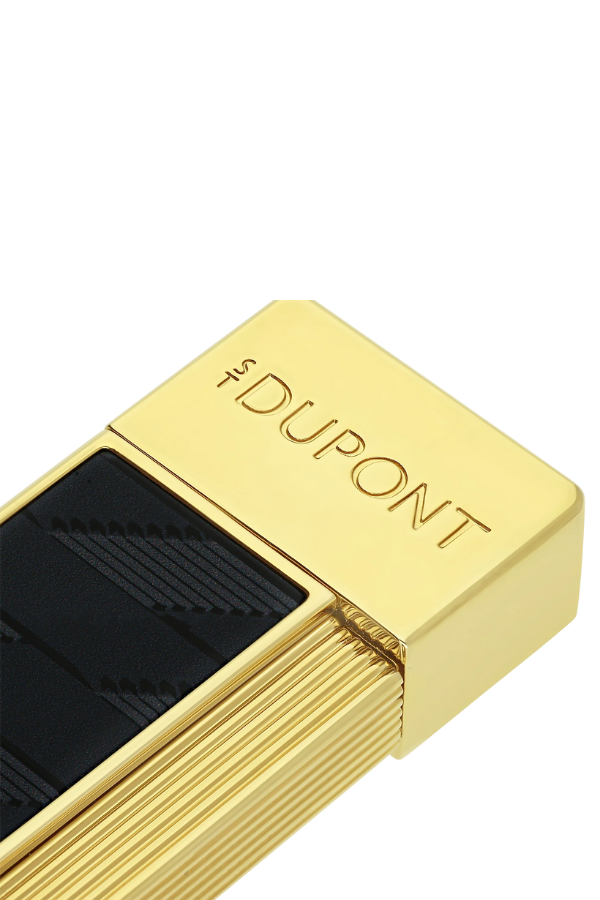 TR9130,S.T. Dupont Twiggy Monogram Siyah-Gold Puro Çakmağı 30079