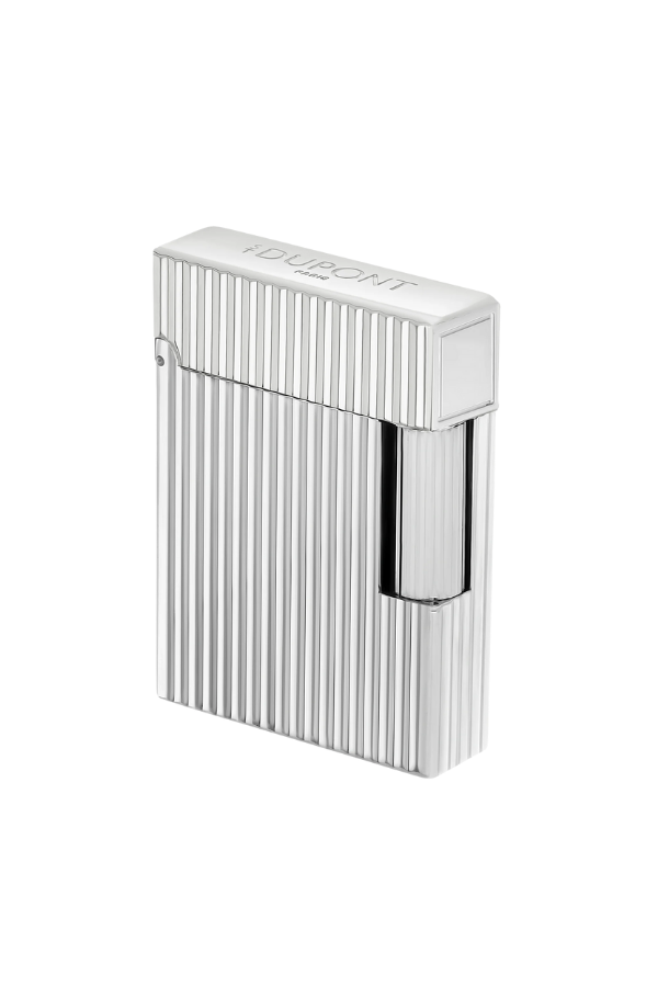 TR9148,S.T. Dupont Ligne 1 Guilloche Gümüş Puro Çakmağı 14021