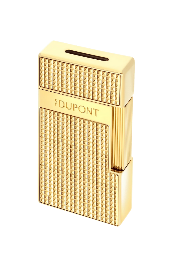 TR9140,S.T. Dupont Biggy Golden Diamond Head Puro Çakmağı 28119