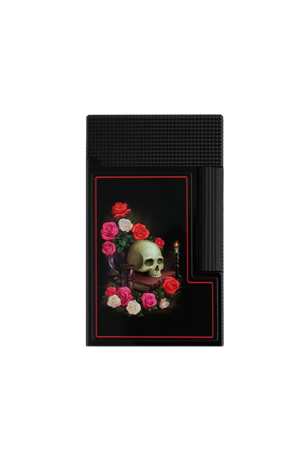 TR6908,S.T. Dupont Ligne 2 Black Memento Mori Puro Çakmağı 16394