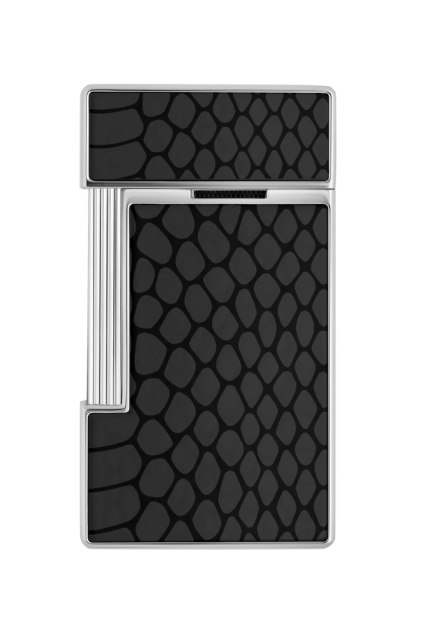 TR8434,S.T. Dupont Lacquered Slimmy Siyah Puro Çakmağı 28076