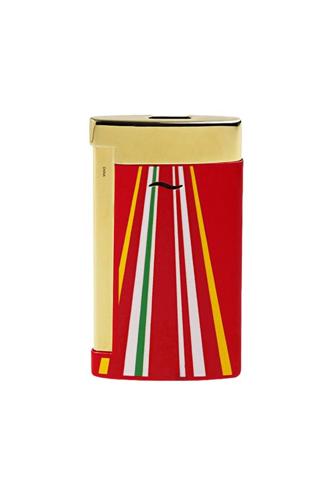 TR6474,S.T. Dupont 24th Le Mans Kırmızı-Gold Slim 7 Puro Çakmağı 27790