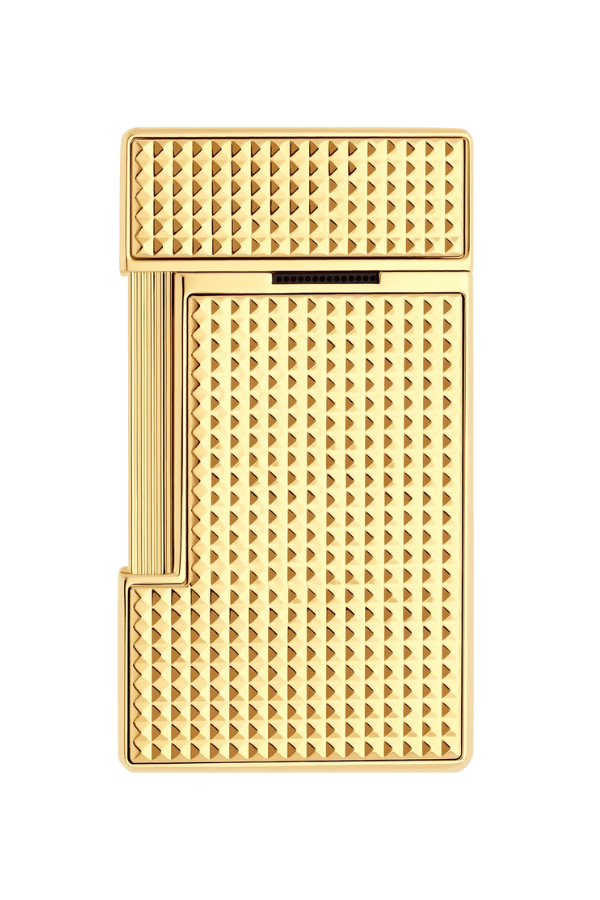 TR8435,S.T. Dupont Slimmy Golden Diamond Head Puro Çakmağı 28119