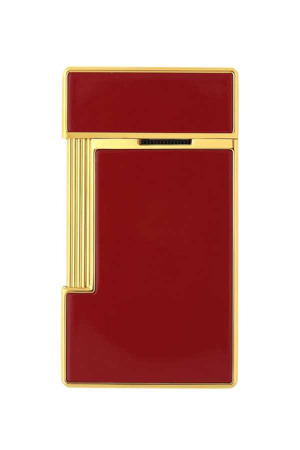TR8437,S.T. Dupont Lacquered Slimmy Kırmızı Puro Çakmağı 28030