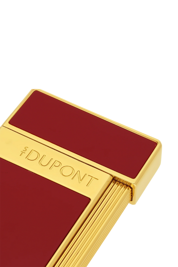 TR8437,S.T. Dupont Lacquered Slimmy Kırmızı Puro Çakmağı 28030